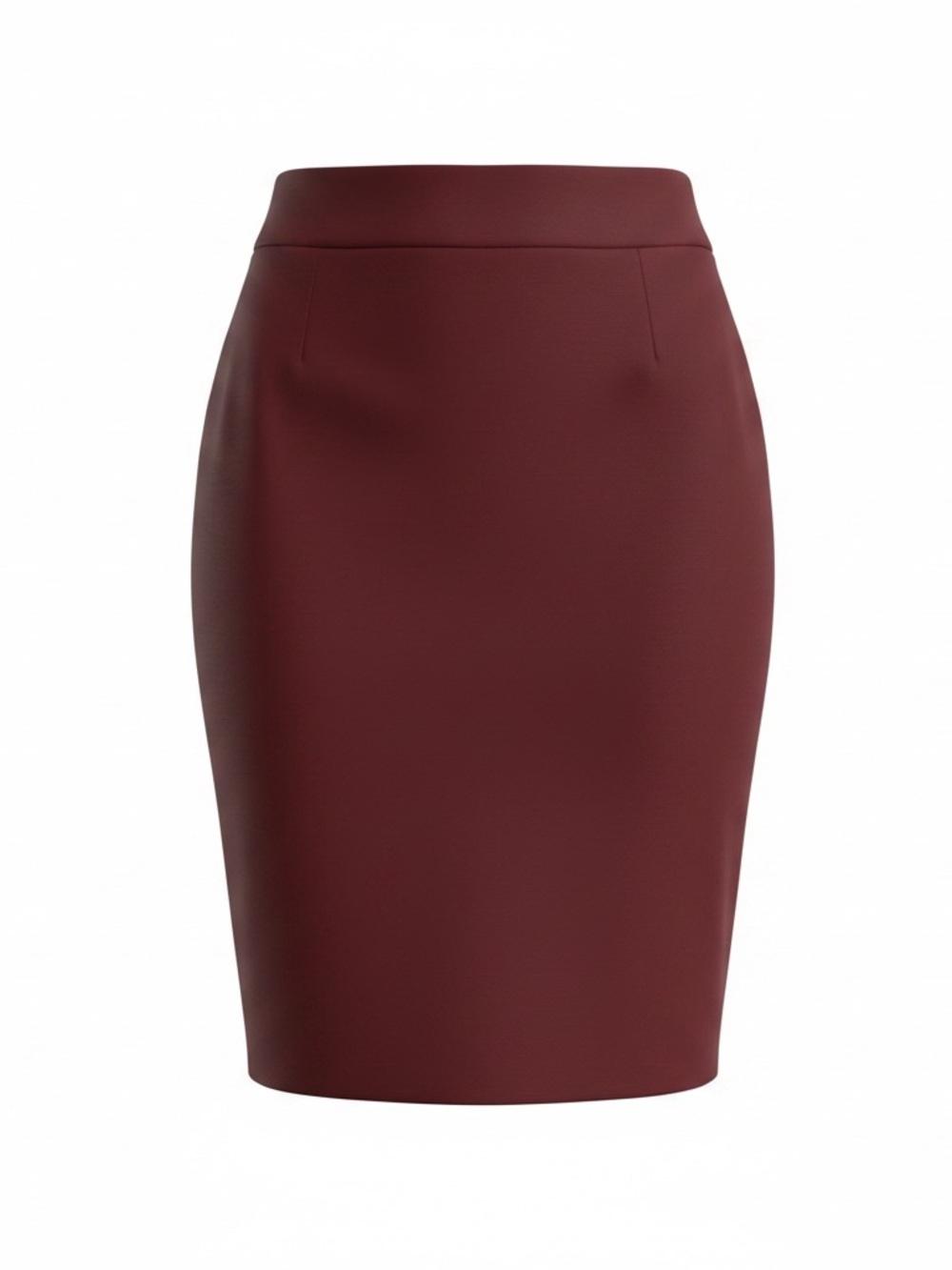 NWOT Zenana Women’s Size XL Burgundy Pencil Skirt